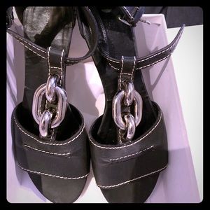 Balenciaga brown flat sandals